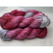 100% Mulberry Dyed Silk Yarn for Hand Knitting